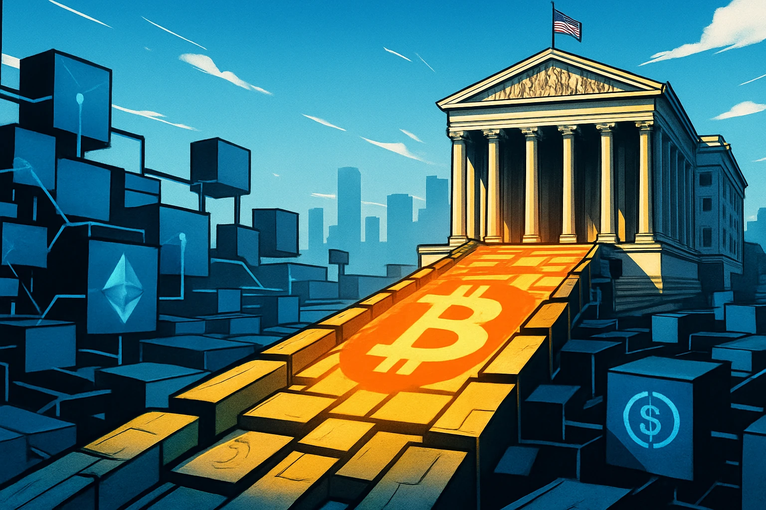 美国CFTC 宣布放行BTC、ETH、USDC，作为衍生品合约保证金、抵押品